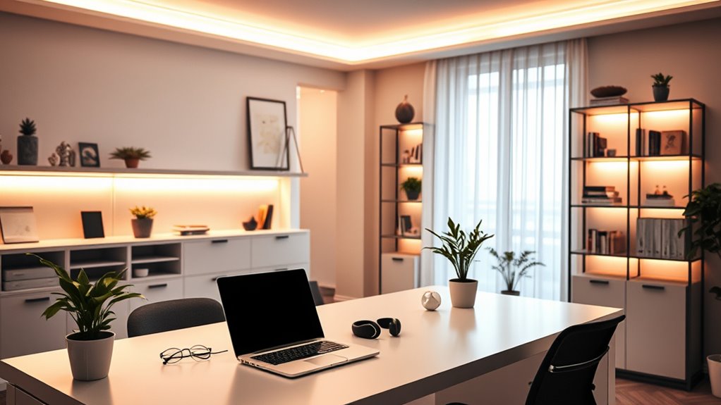 adjust lighting for focus