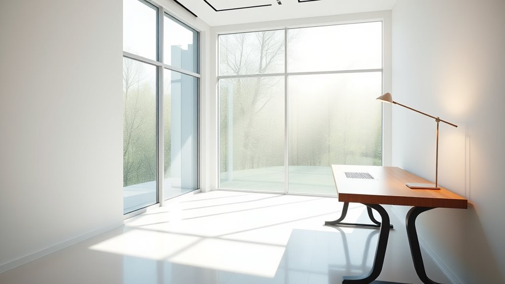 balanced natural artificial lighting