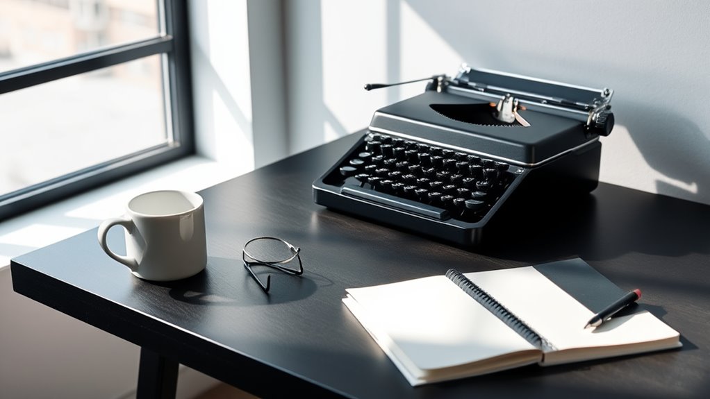 black and white workspace benefits