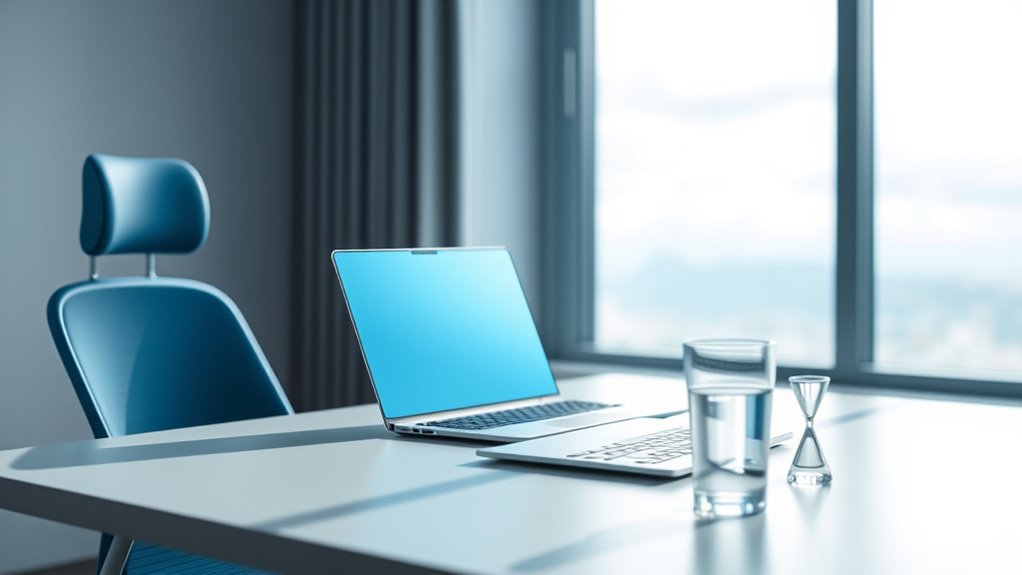 blue promotes calm focus trust