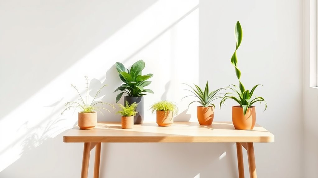 choose appropriate space sized plants