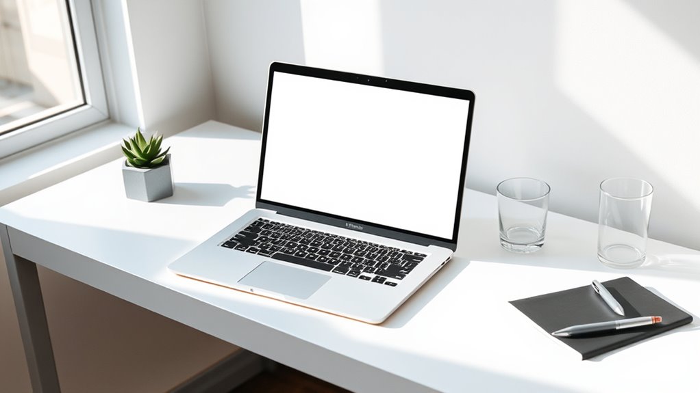 clean creative workspace design