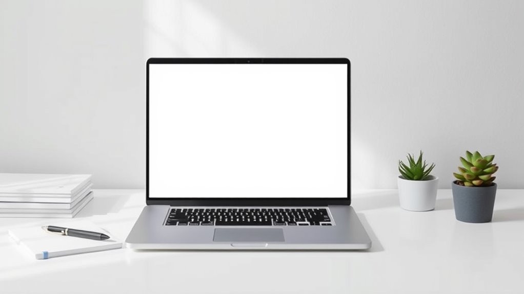 clean distraction free coding space