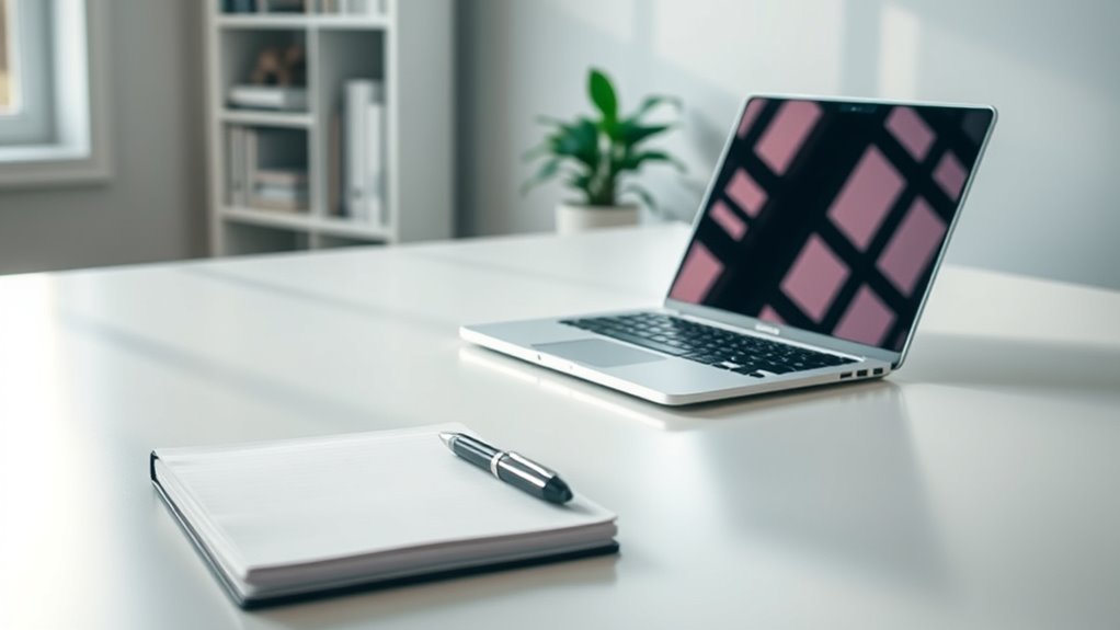 clean organized stress free workspace