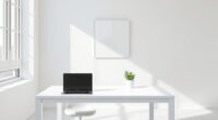 clean simple workspace design
