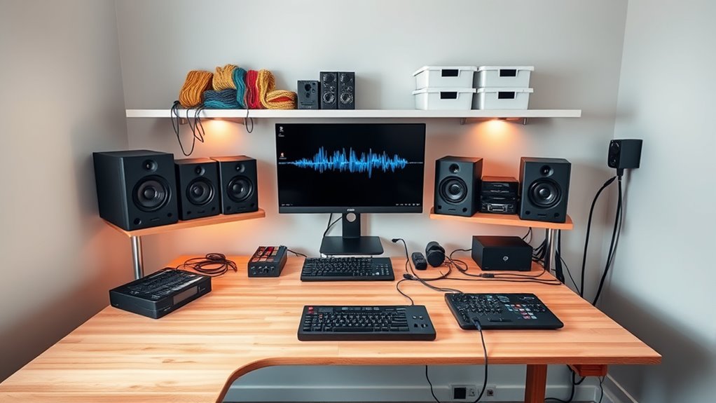 clear labeled cable routing