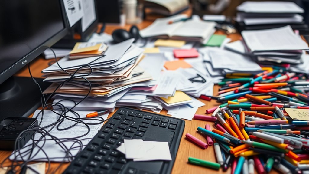 clutter delays item retrieval