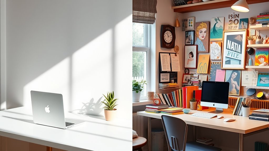 clutter free bright stress reducing