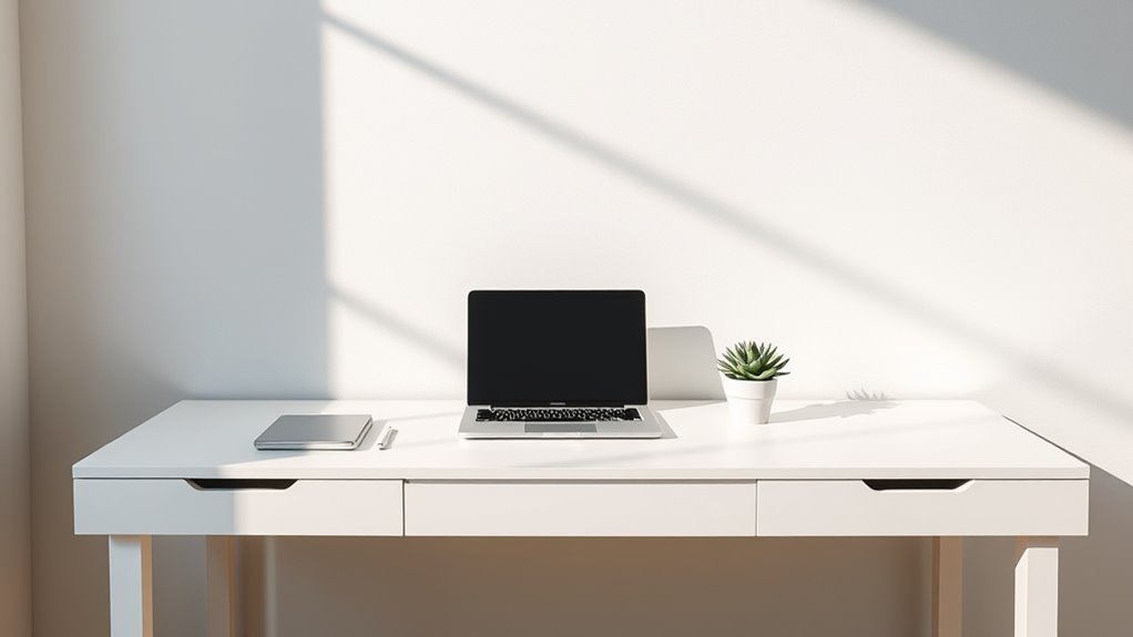 clutter free organized focused space