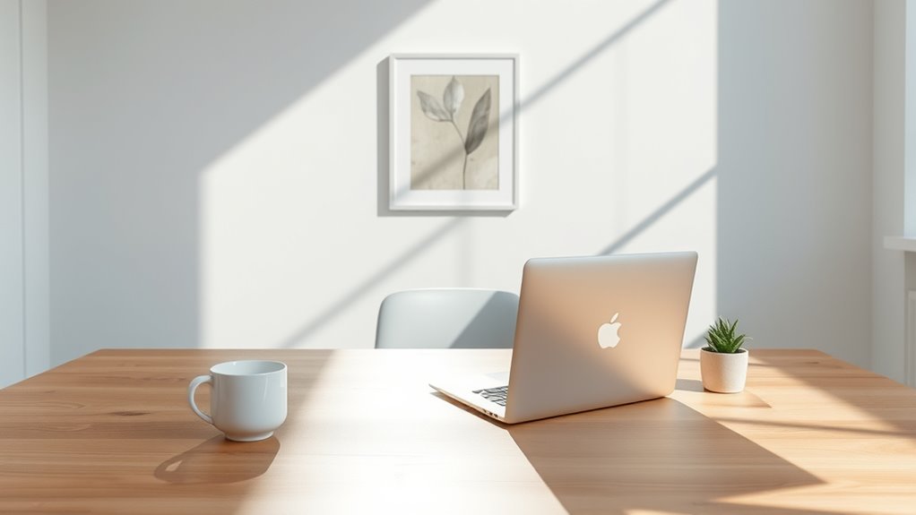 clutter free workspace enhances well being