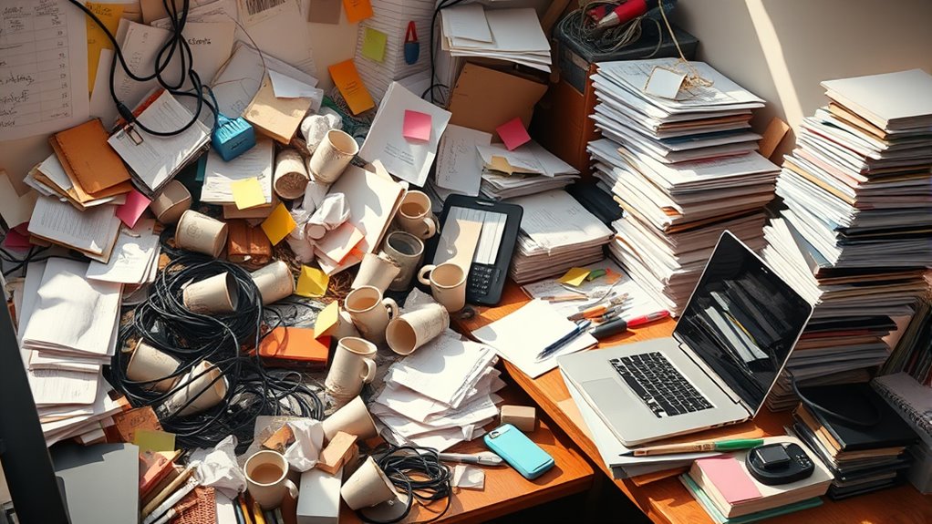 clutter increases stress and distraction