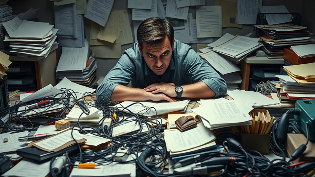 cluttered workspace increases stress