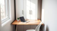 compact minimalist office design