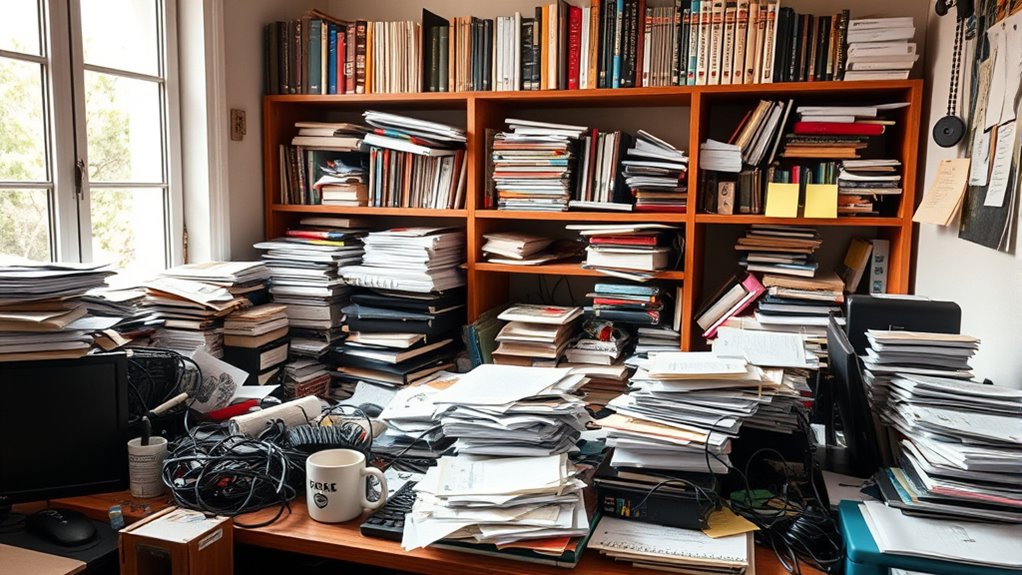 consistent decluttering and organization