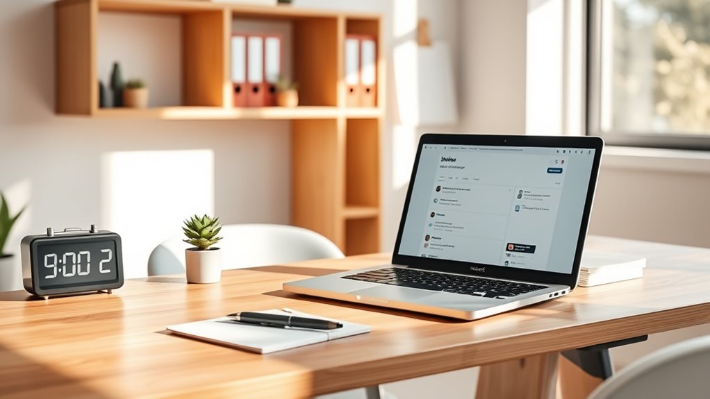 consistent email management habits