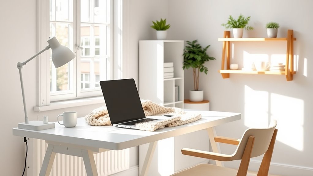 cozy scandinavian office design