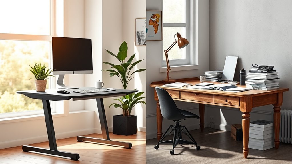 desk type productivity comparison