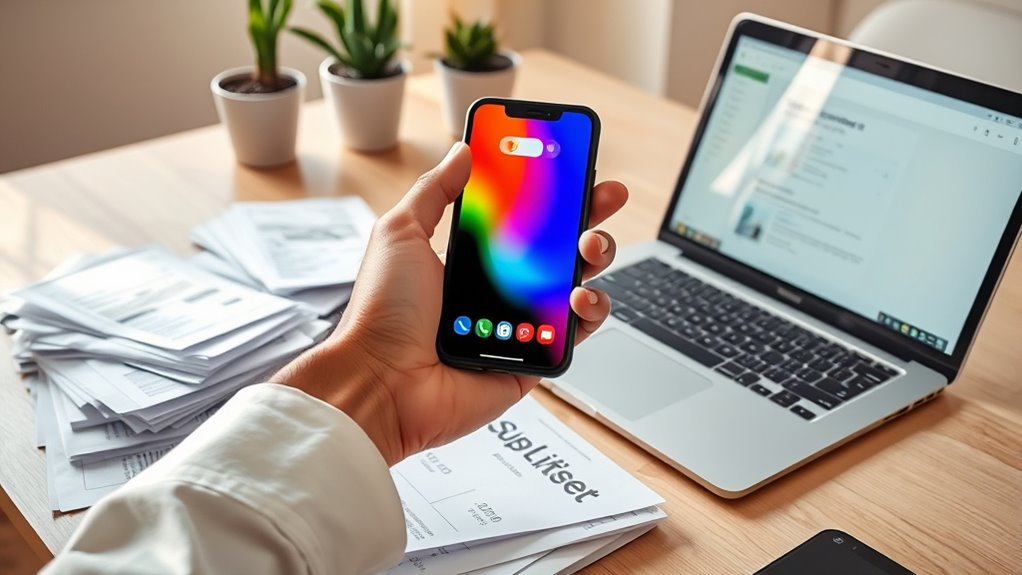 digital subscription decluttering