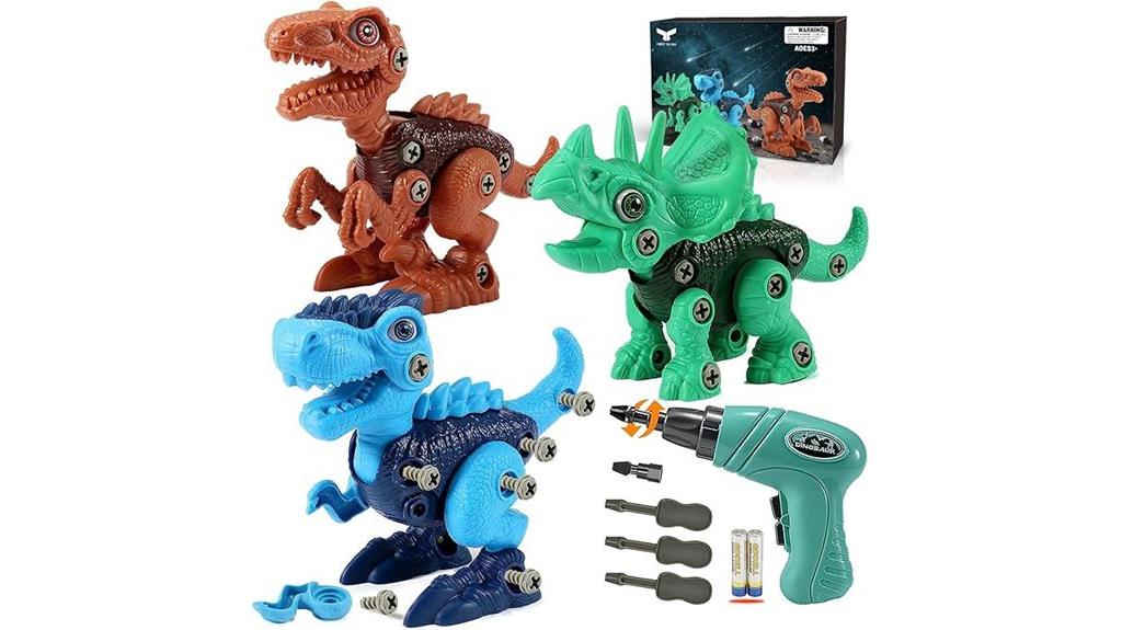 dinosaur stem toy set