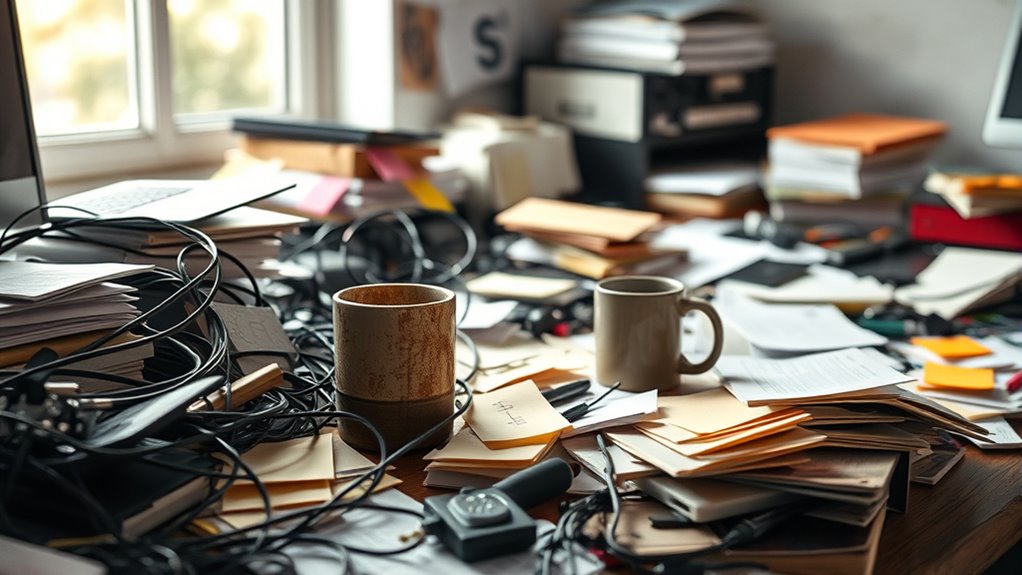 disorganized workspace hampers decision making