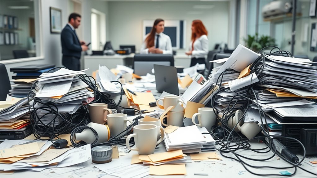 disorganized workspace undermines professionalism