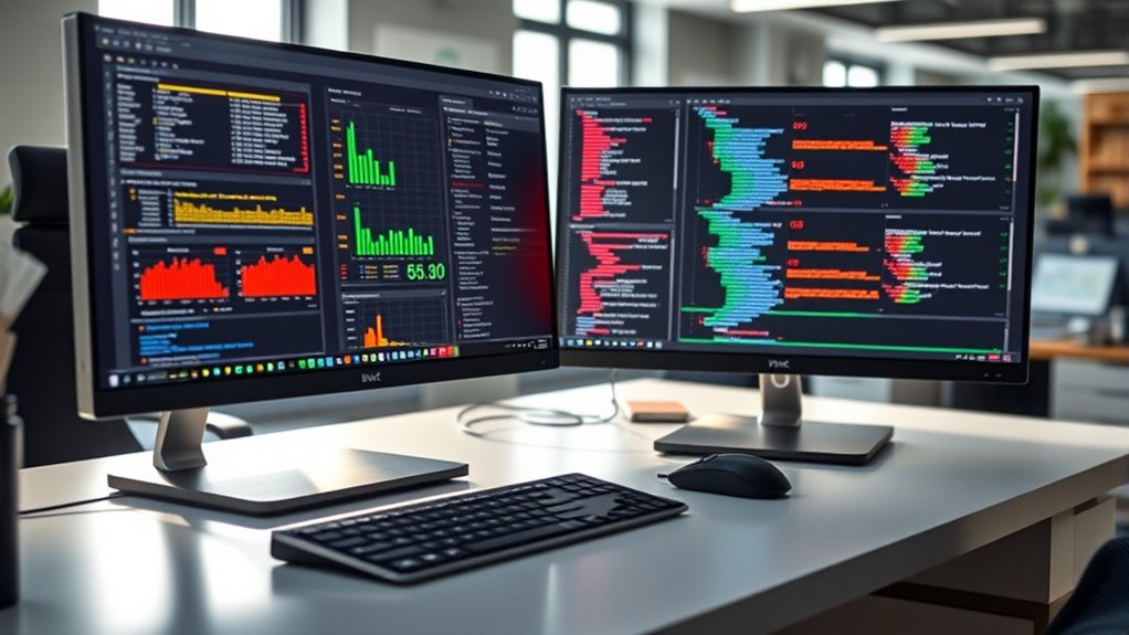 dual screens focus distractions