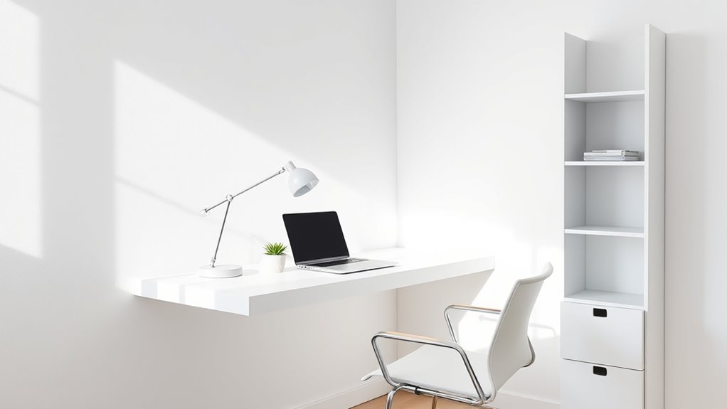 efficient stylish small workspace