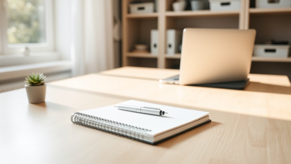 end of day workspace routine