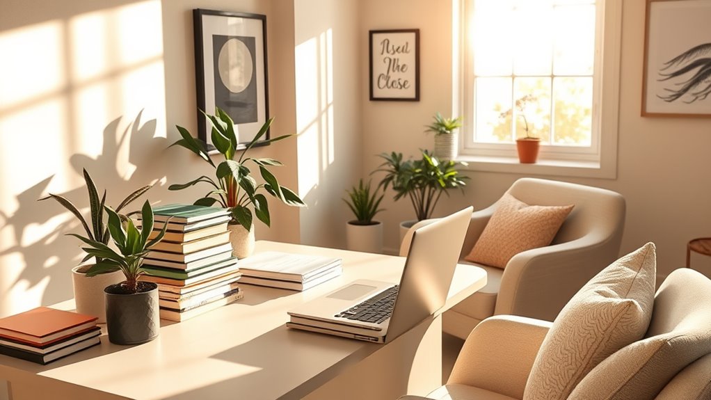 ergonomic natural clutter free environment