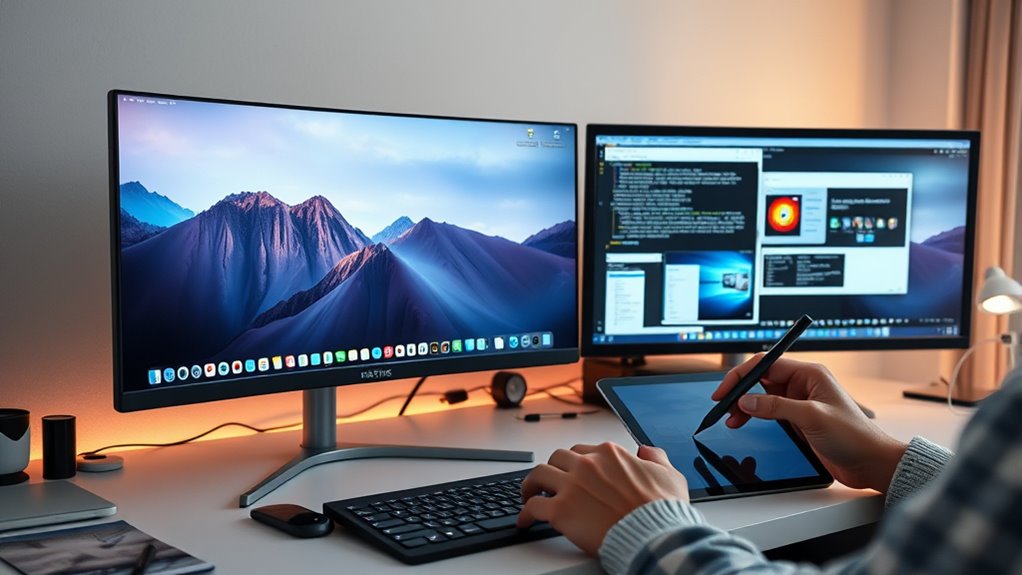 expansive immersive visual workspace