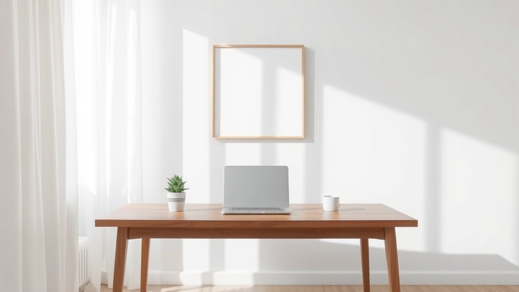 healthy organized workspace environment