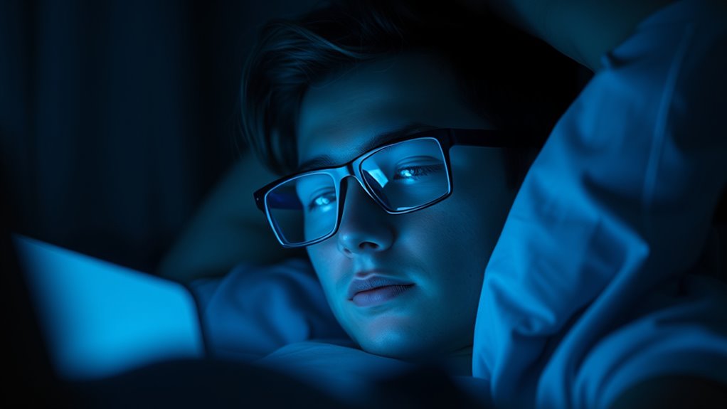 limit blue light before bed