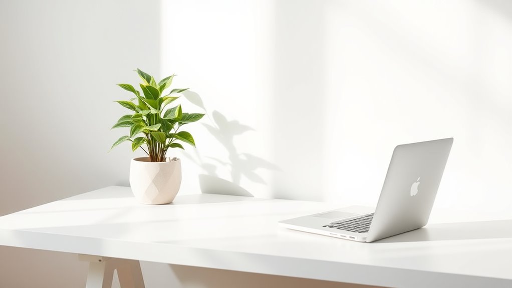 limit clutter with essentials