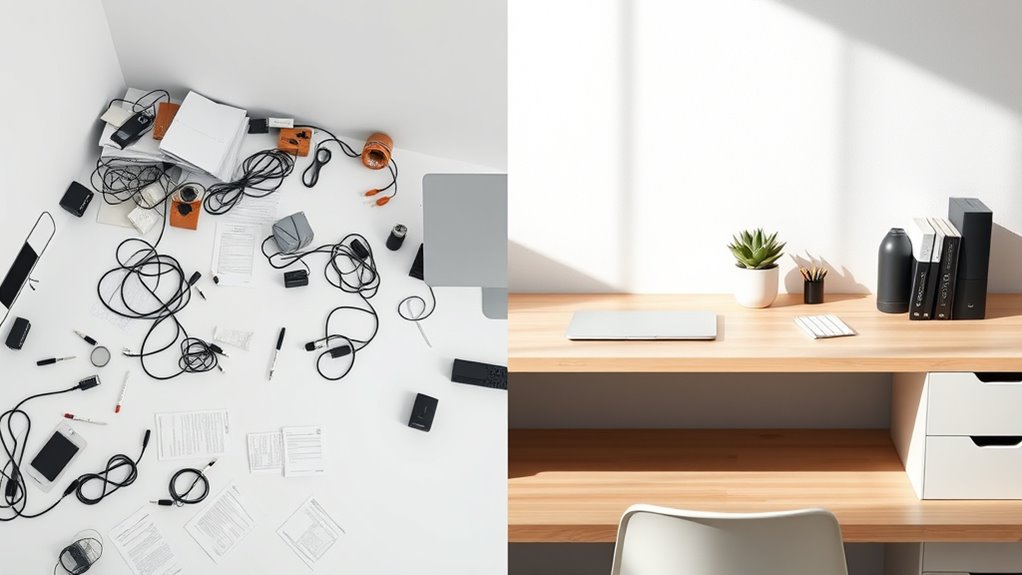 maintain minimalist organization regularly