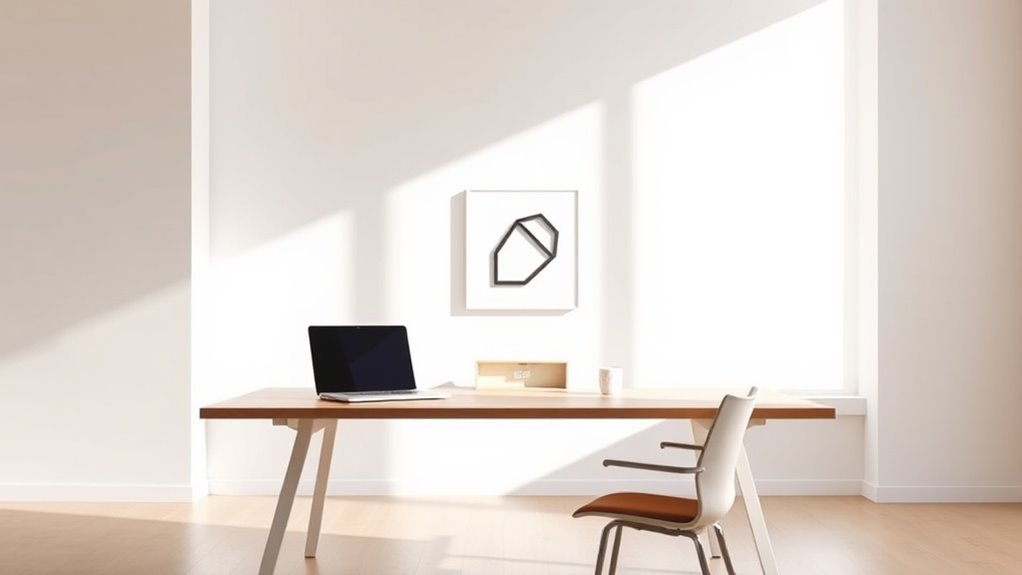 minimalist functional workspace design