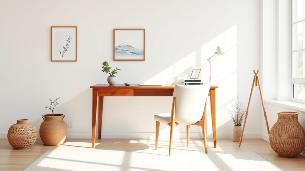 minimalist natural organized serenity