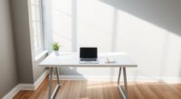minimalist workspace lowers stress