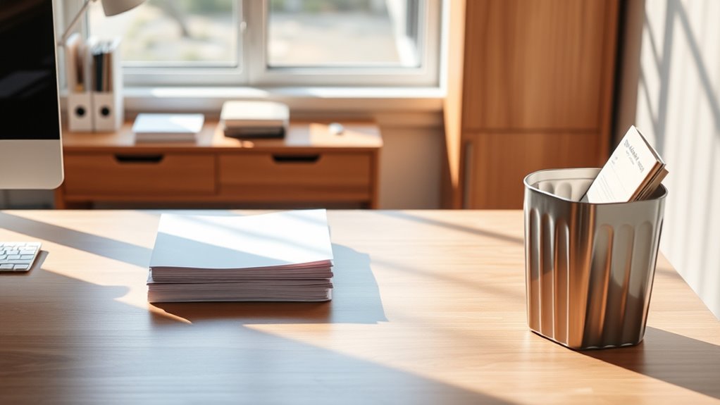 monitor and declutter regularly