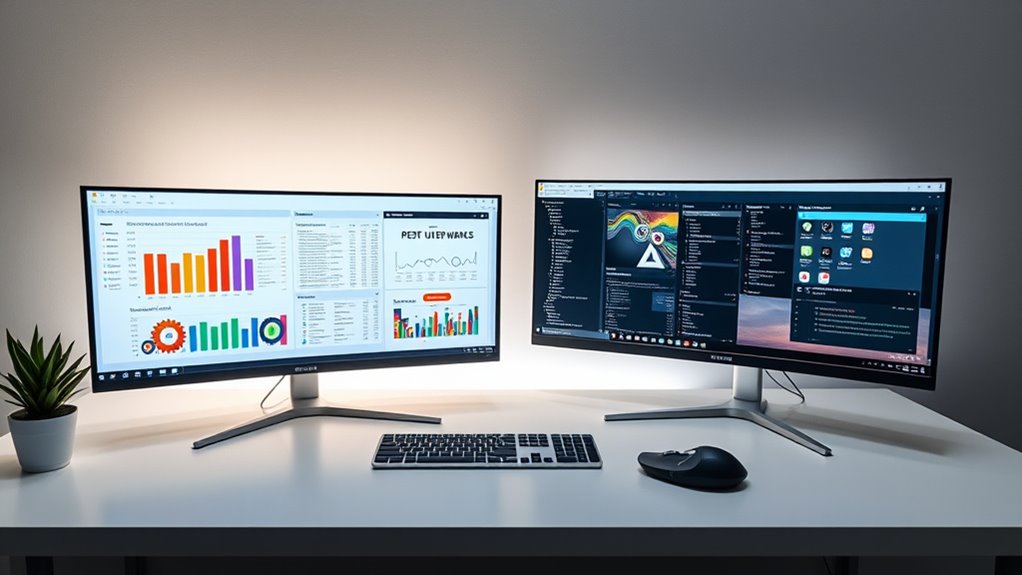 monitor setup productivity comparison