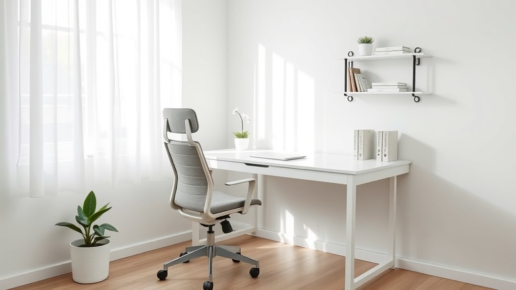 optimal minimalist home workspace