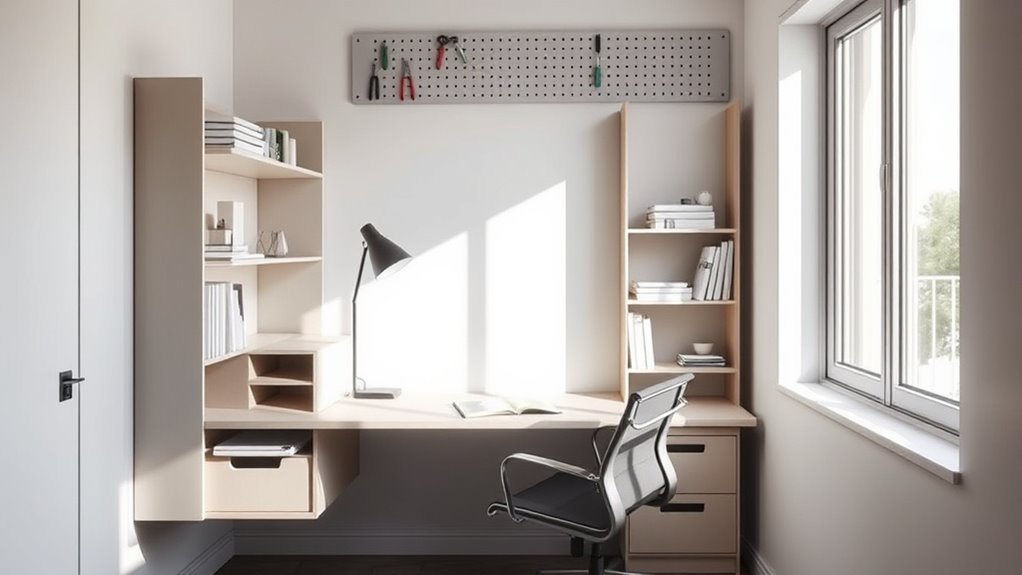 optimize tiny office space