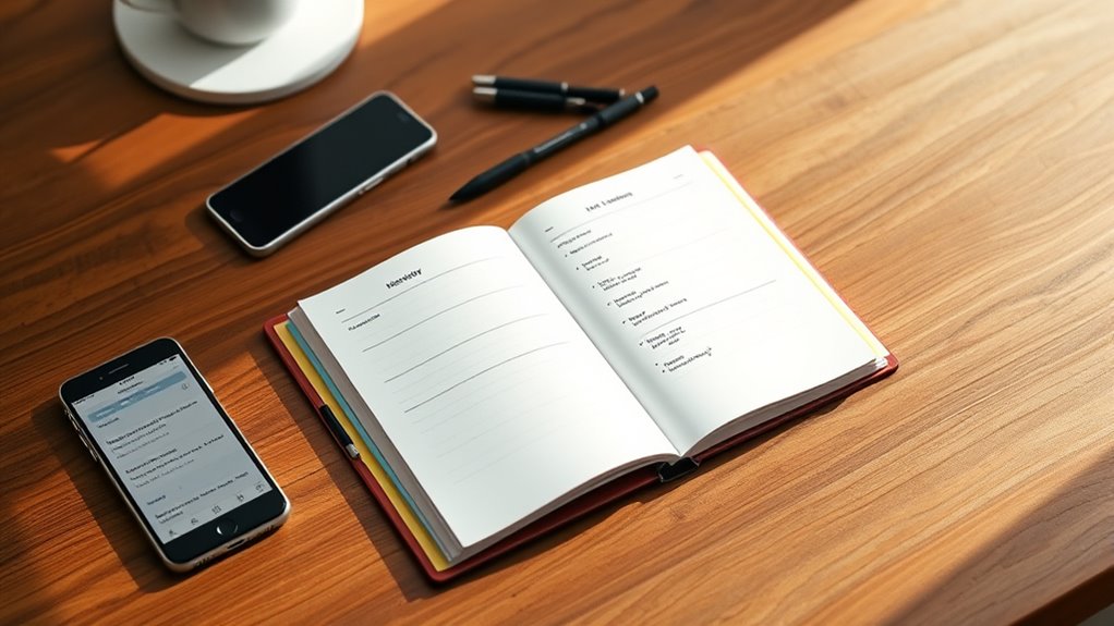 organize notes with color