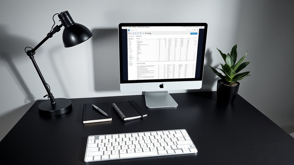 organized ergonomic clutter free workspace