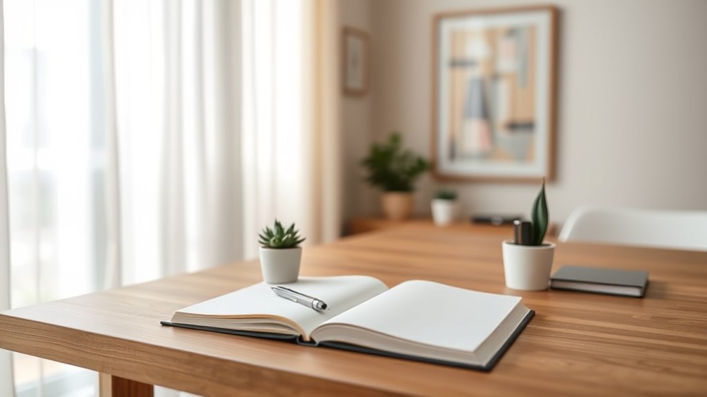 organized ergonomic distraction free environment