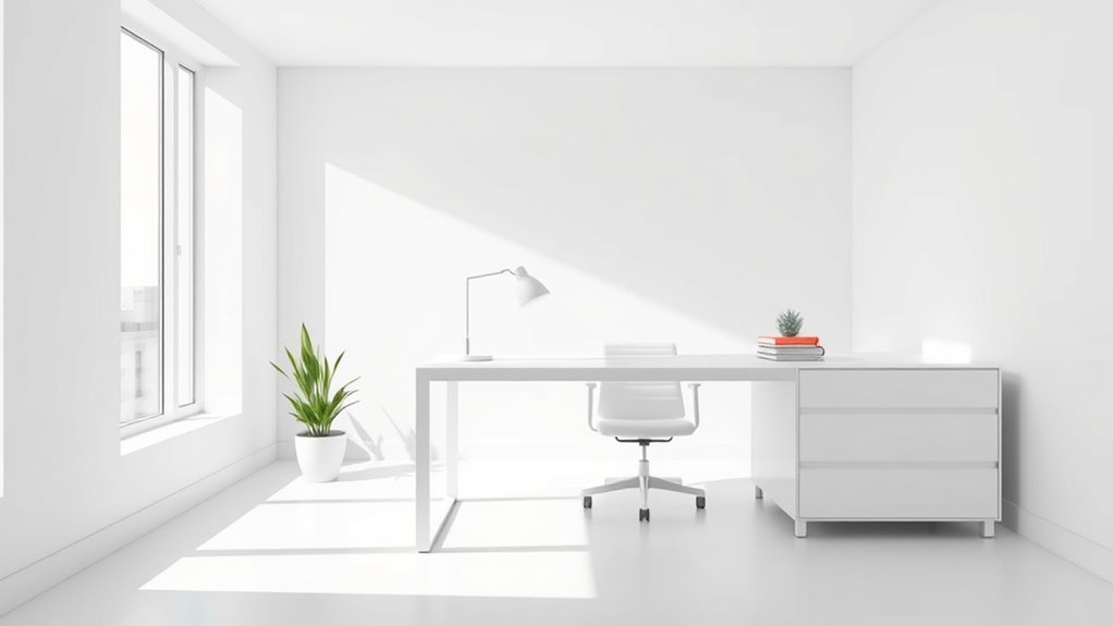 organized minimalist workspace strategies