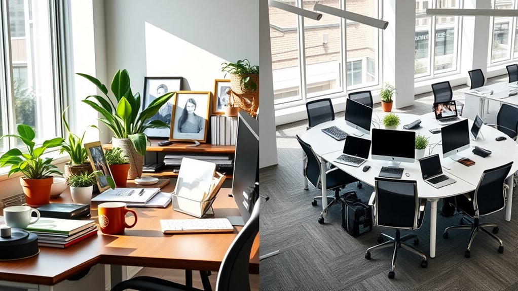 personal desks boost comfort