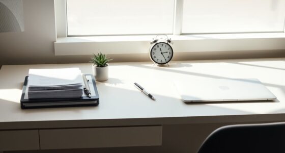 regular desk decluttering schedule