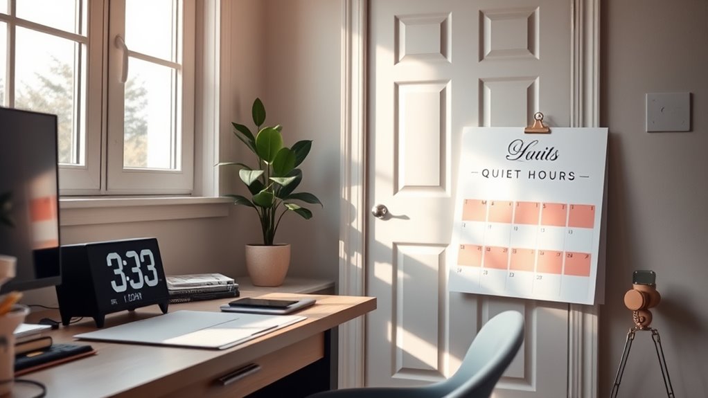 set clear quiet hours