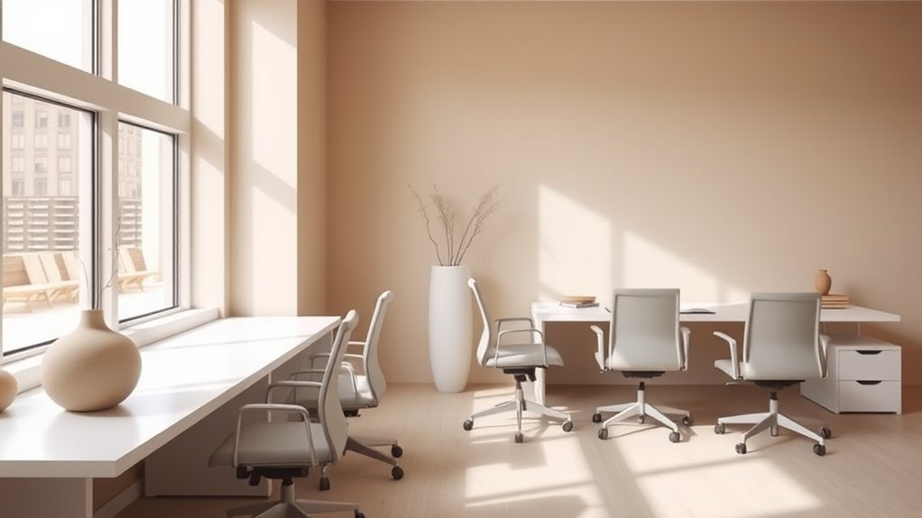 simple tidy stylish office