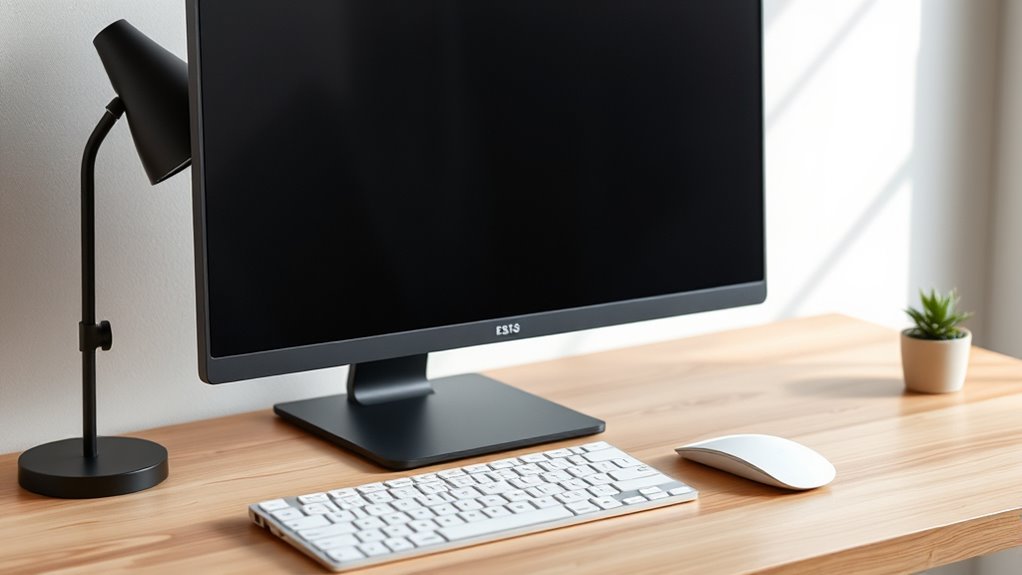 simplified stylish ergonomic workspace